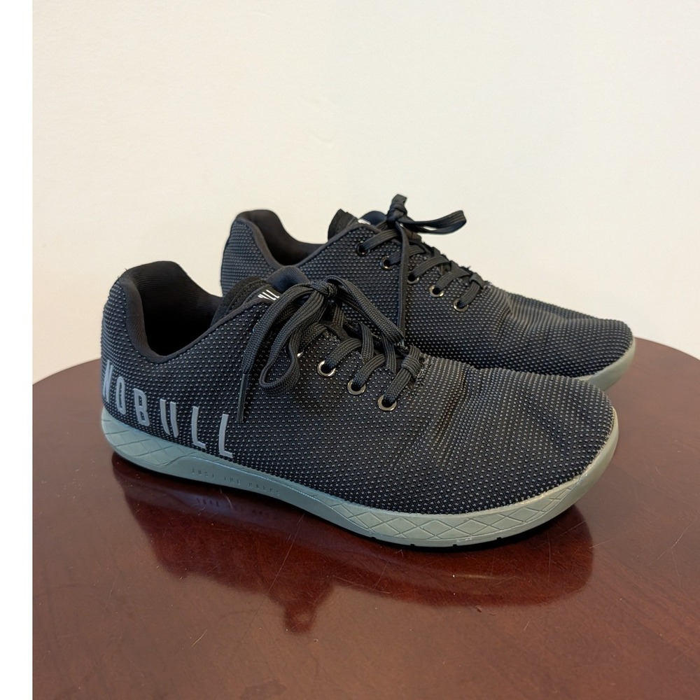 NOBULL Black Outwork SuperFabric Sneakers Mens 11.5 Weightlifting Training